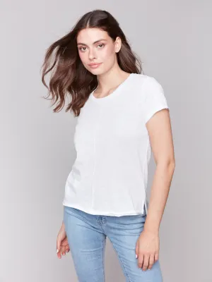 Organic Cotton Slub T-Shirt - White Faith Core