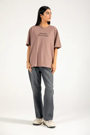 OVERSIZED SLOGAN TEE Vacation Mood
