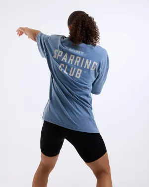 Sparring Club Oversized T-Shirt - Washed Baby Blue elastic waistband Classic Shirt
