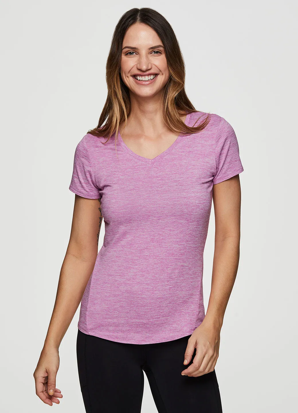 Stratus On The Run Stretch Tee Shirt DoubleLayeredCollar
