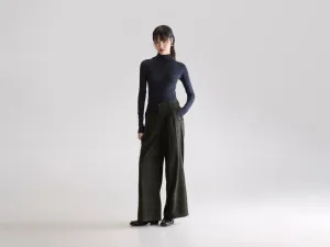 NonBindingWaistline Volkert wide tailored trousers (252 / W / CHECK A)