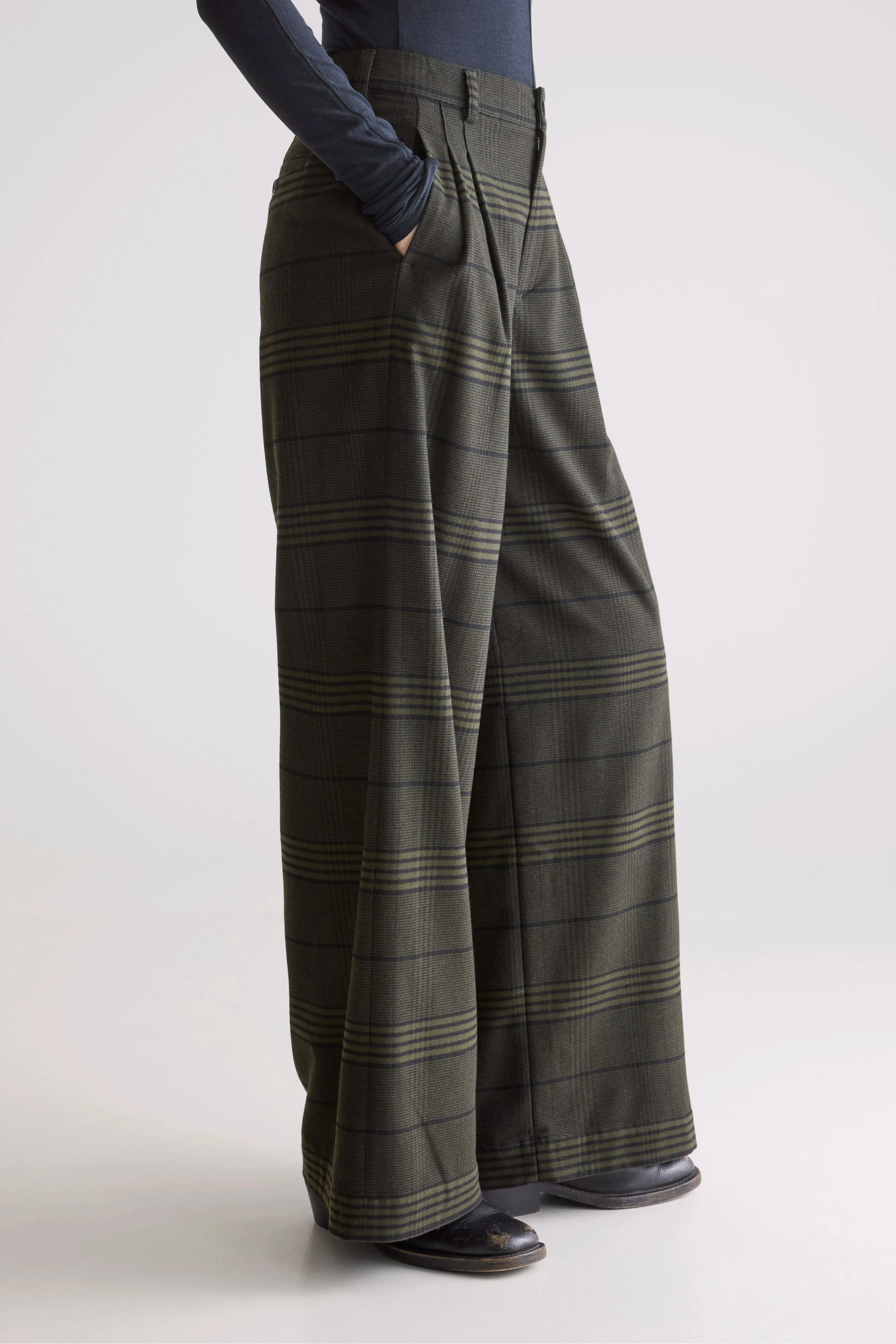 Classic Design Volkert wide tailored trousers (252 / W / CHECK A)