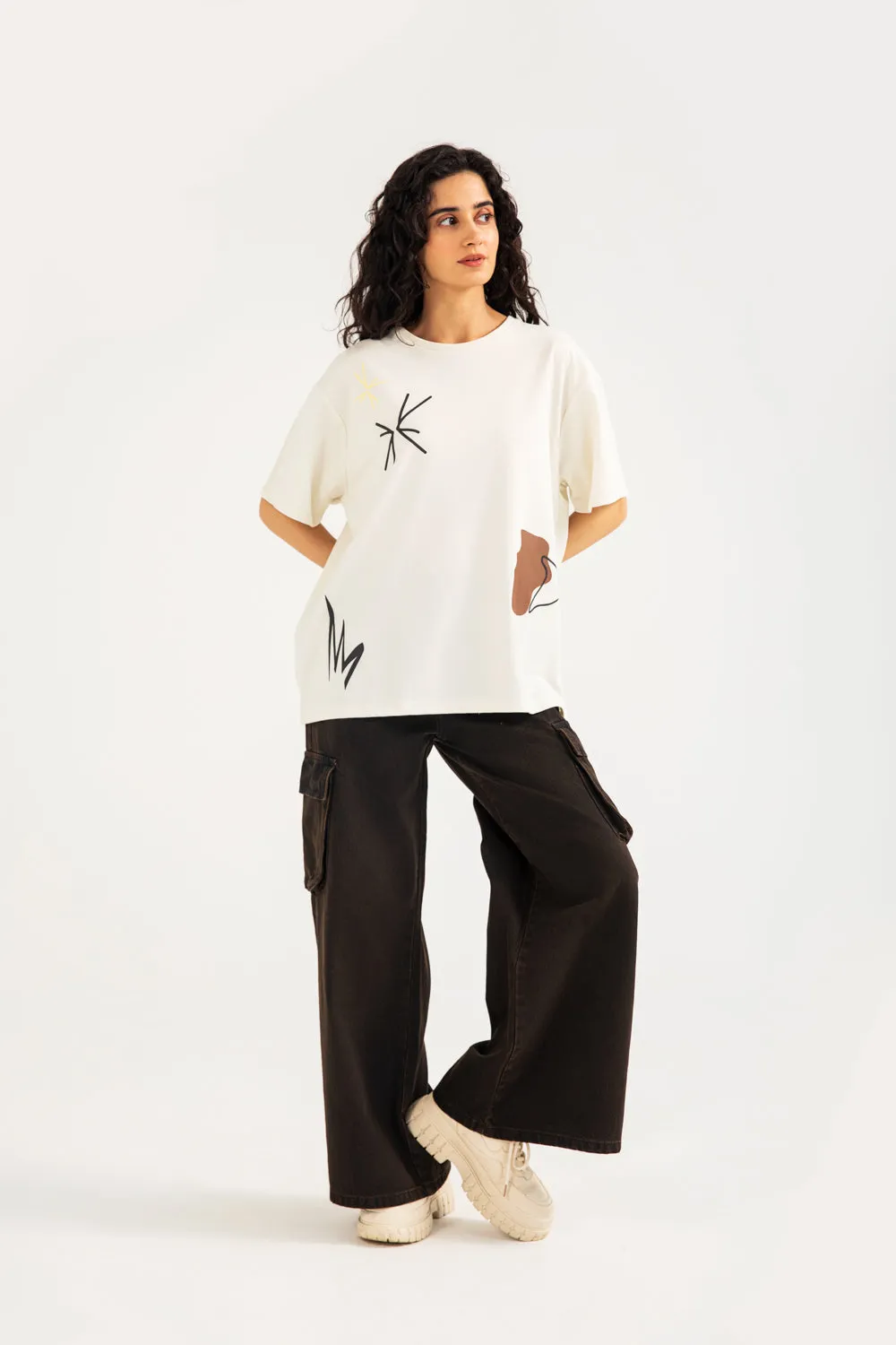 TEXTURED GRAPHIC TEE WrinkleResistantClothing Calm Wave