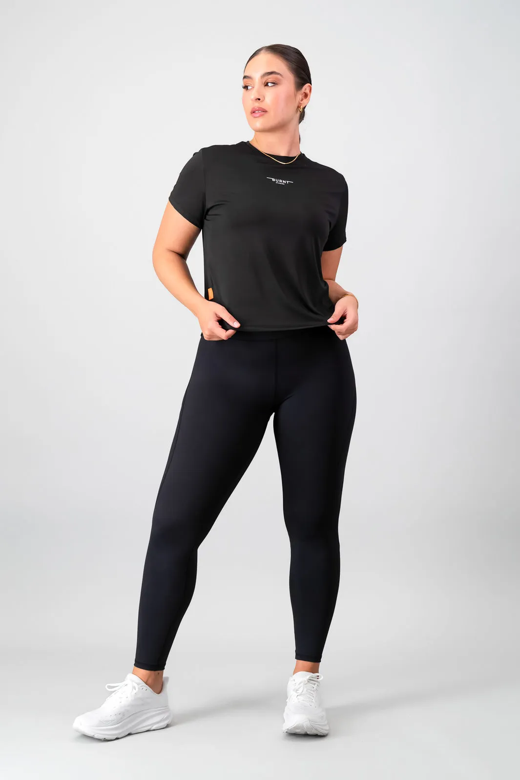 Travel Friendly Travel Light Essential Movement Tee - Black