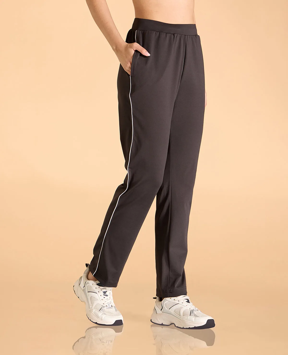 Second SKN Solid Workout Pants For Women Casual Wearable