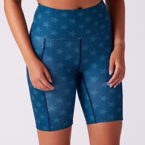 Women's Fly 8" High Rise Fit Short - Stars Water Repellent Coating