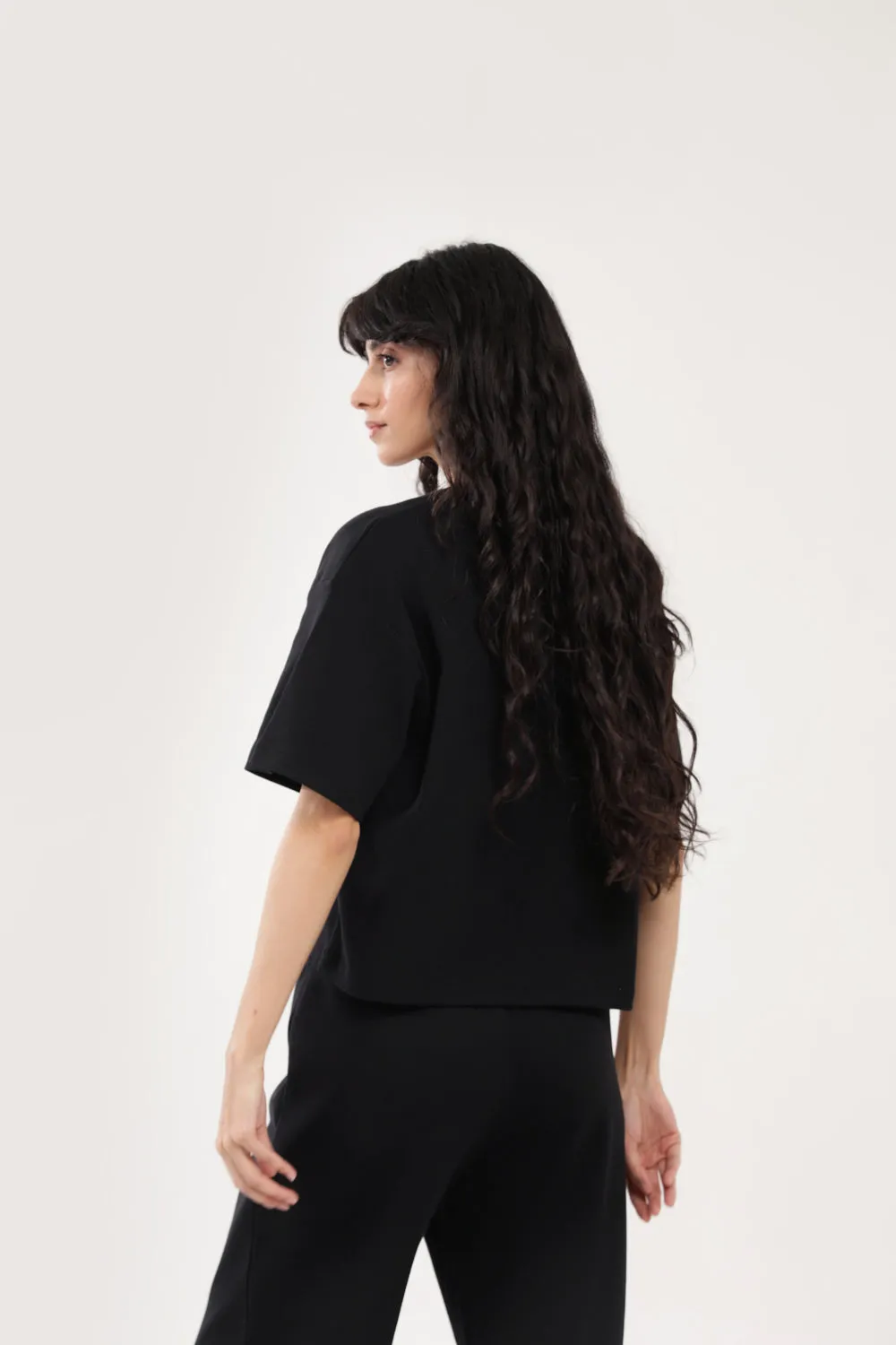 Quiet Core GRAPHIC BOXY FIT TOP