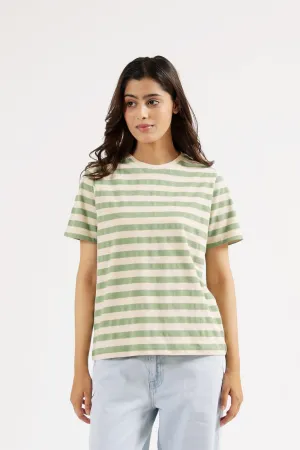 Gloss Glow Trendy sneakers TEXTURED STRIPED TEE