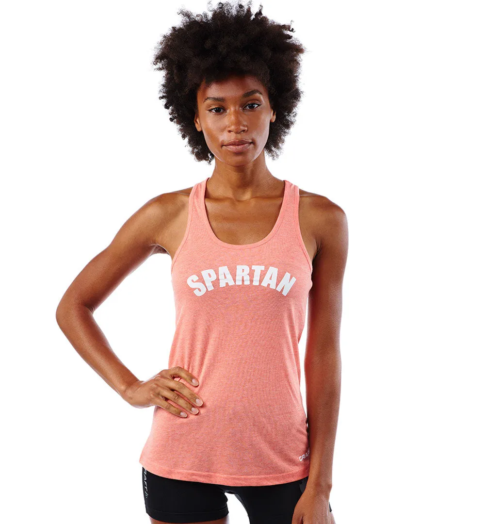 SPARTAN by CRAFT Varsity Tri-Blend Tank Top - Women's Star Fit Raw Linen