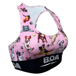 Women's Fly Sports Bra - Bestie Pink Nordic Light