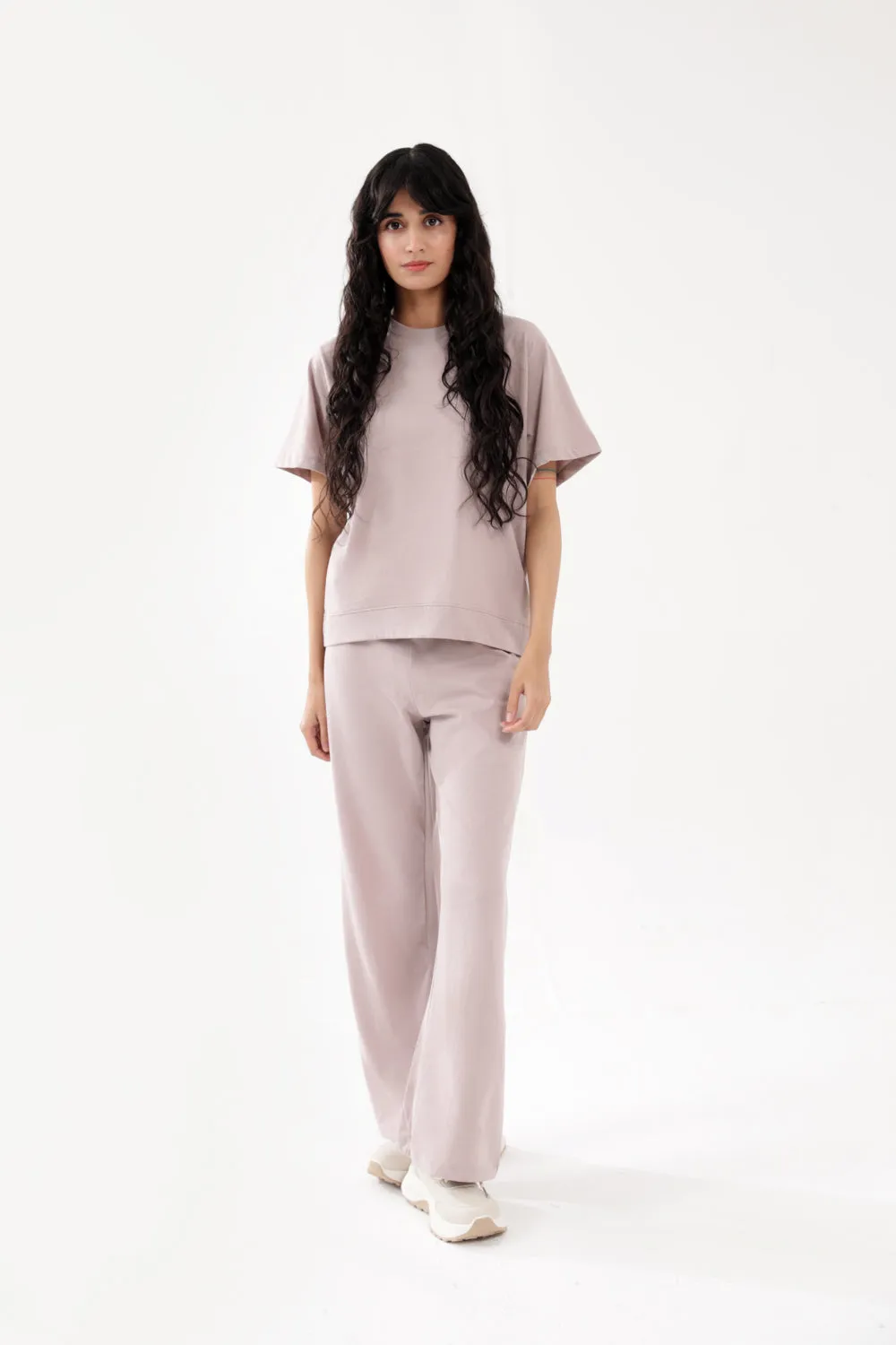 BOX FIT TEE WITH HEM DETAIL Fantasy Glow