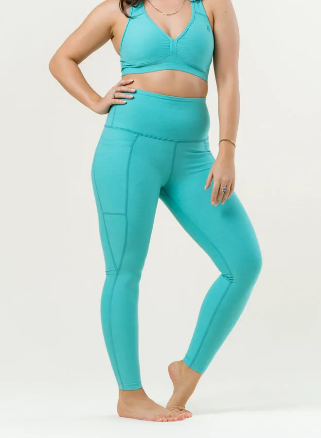 Out of Pocket High Waisted Midi Legging Comfortable Outerwear Future Glow