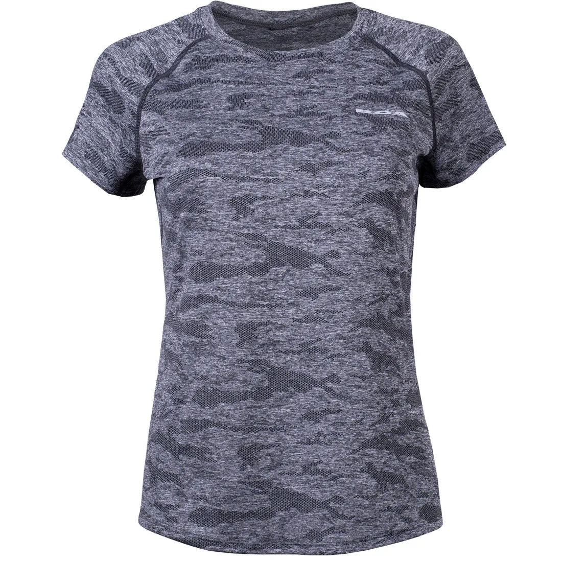 WaterRepellent Finish Women's Short Sleeve Raglan Tee Slim Fit - Charcoal