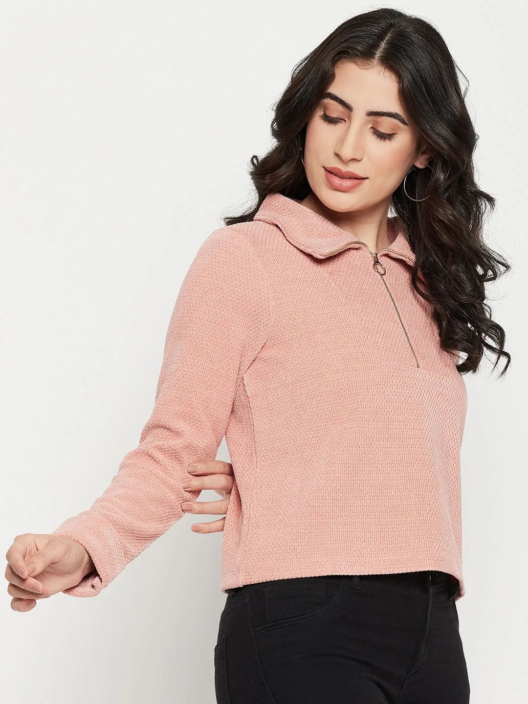 Weekend Look Loose Fit Madame Rust Knitted Top