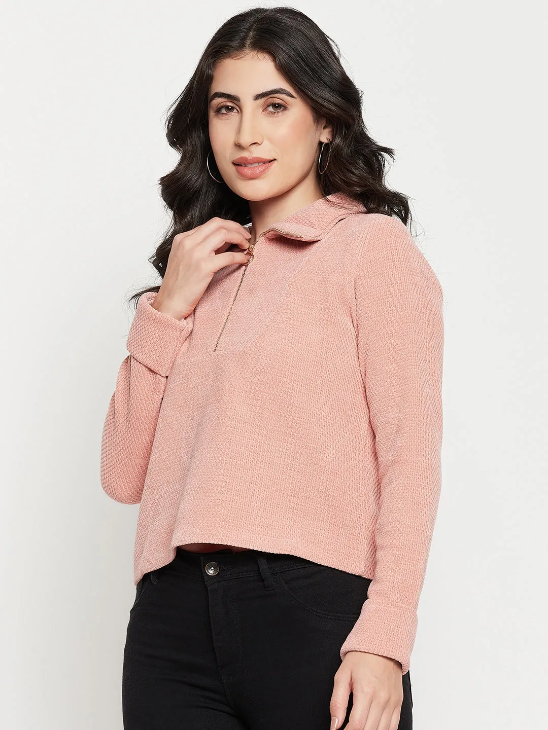 Leader Fit Madame Rust Knitted Top