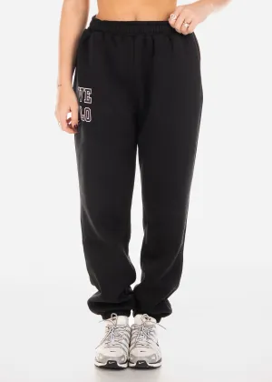 Romance Air Scandi Clean VELO OVERSIZED TRACKPANTS - BLACK