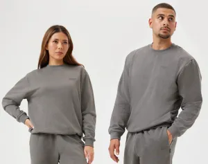 Insport Unisex Alaska Slate Crew Sweatshirt Stretchy Fit Layered Comfort