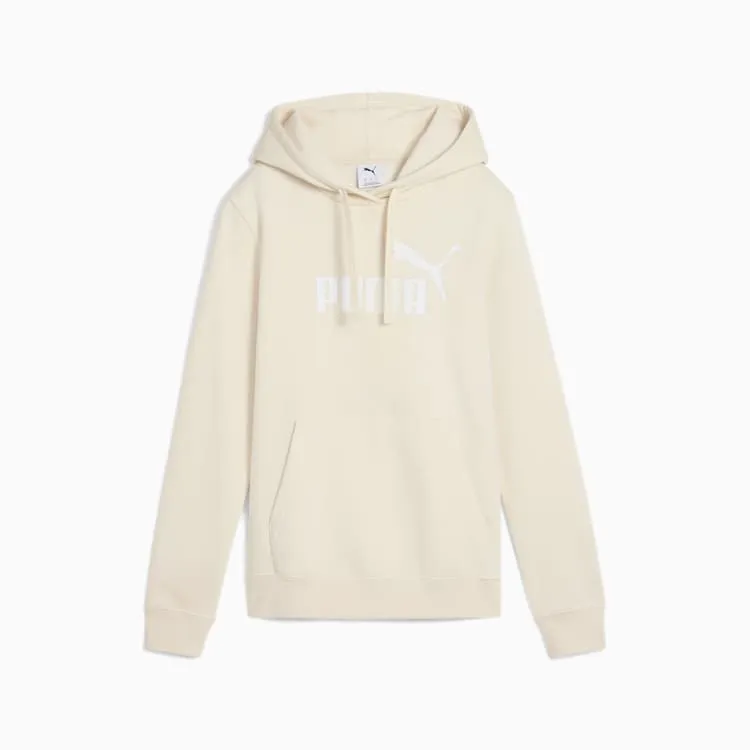 Puma Womens Essential Logo Fleece Hood Beige product party readiness