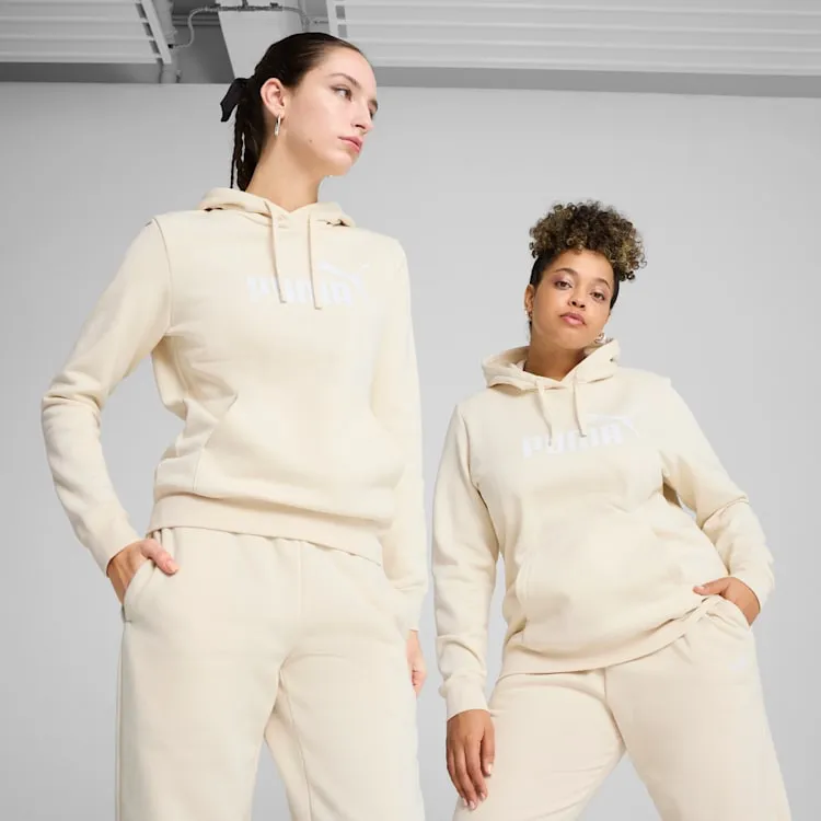product hiking suitability Puma Womens Essential Logo Fleece Hood Beige