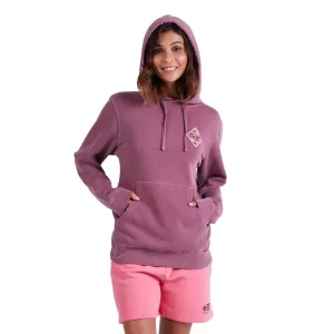 Retro Tippet Boyfriend Hoody - Faded Plum Comfy Feel anti shrinking
