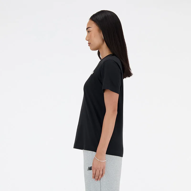 Relaxed Comfort Look Everyday Style New Balance Women's Sport Essentials Black Tee