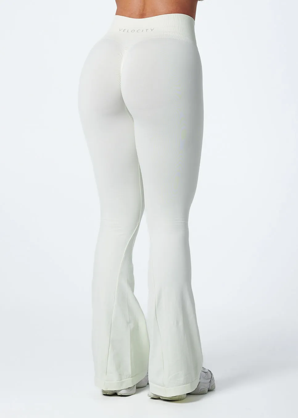 SIGNATURE SCRUNCH FLARES - VANILLA Perfect Fit Wear Wear Anywhere