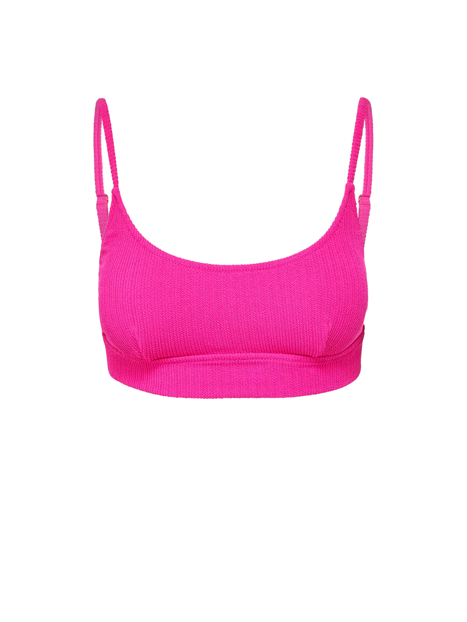 Tension Control Band Mesh Ventilation Panels Erika Top Shocking Pink Textured Stripe