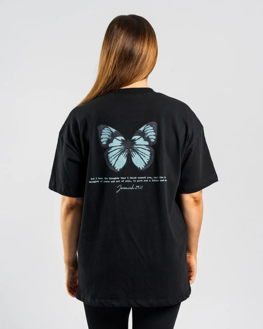 HighThreadCount Jeremia 29:11 'Wings of Hope' Women??s Oversized T-Shirt