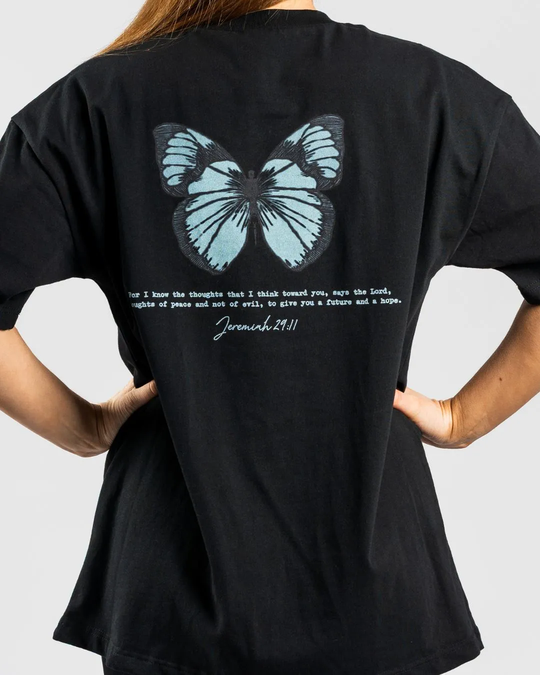 quick-drying Relaxed Comfort Wear Jeremia 29:11 'Wings of Hope' Women??s Oversized T-Shirt