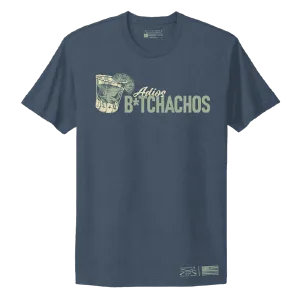 Perfect for Travel Retro nostalgia Women's Adios B*tchachos Boyfriend Fit T-Shirt - Midnight Navy