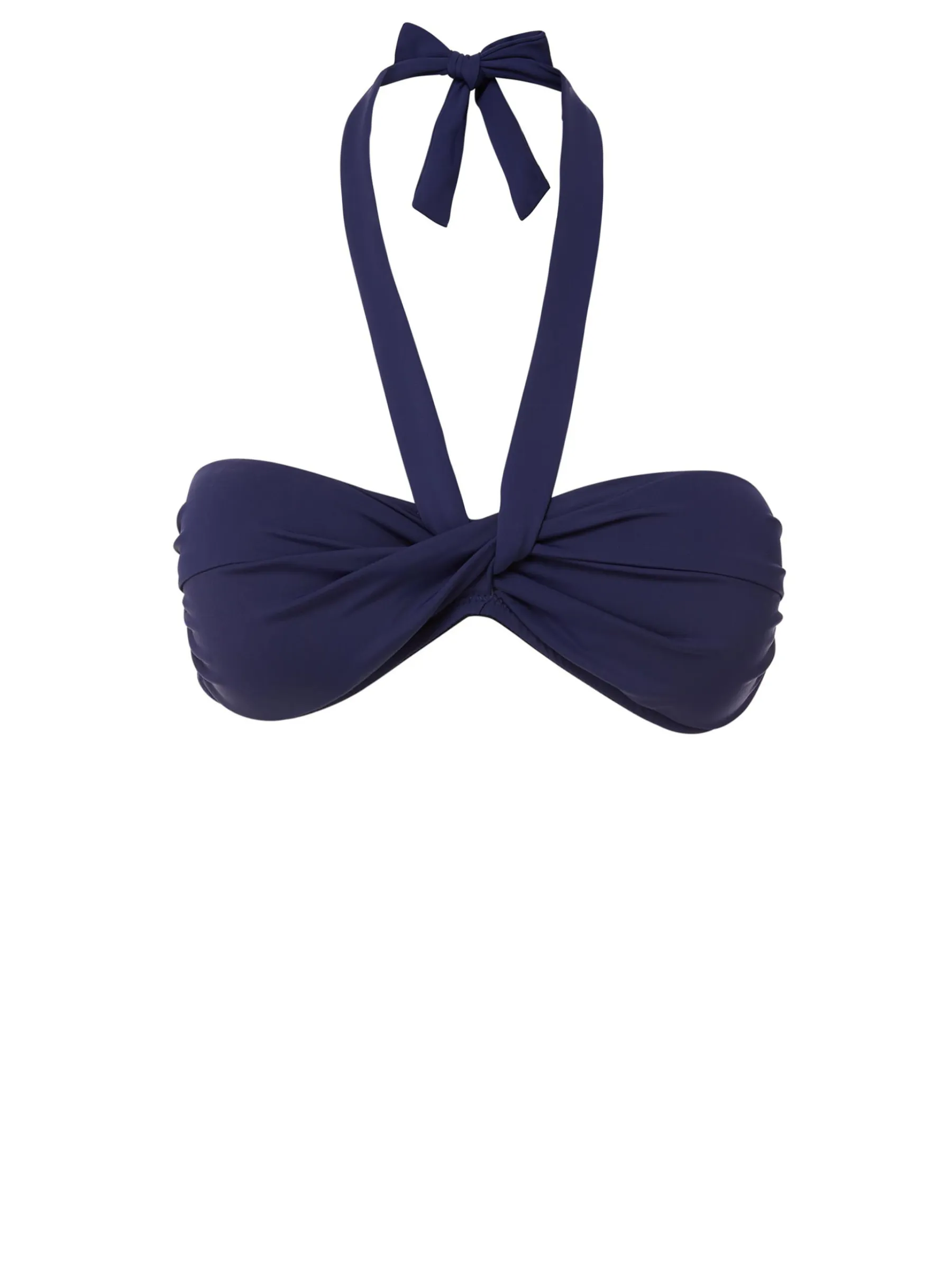 Loryn Top Navy Satin Smooth Skin Fabric Wrinkle Resistant Material