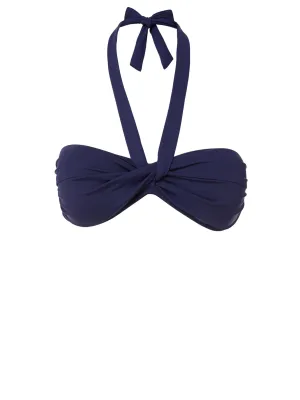 Loryn Top Navy Satin Quick Dry Fabric