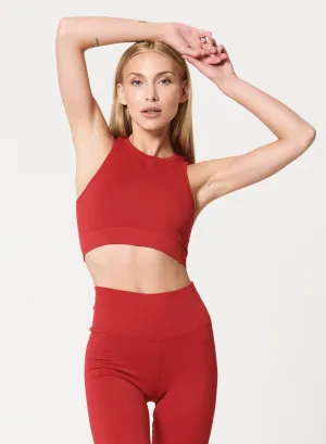 Stylish NUX One by One Crop Bra - Red Boxing