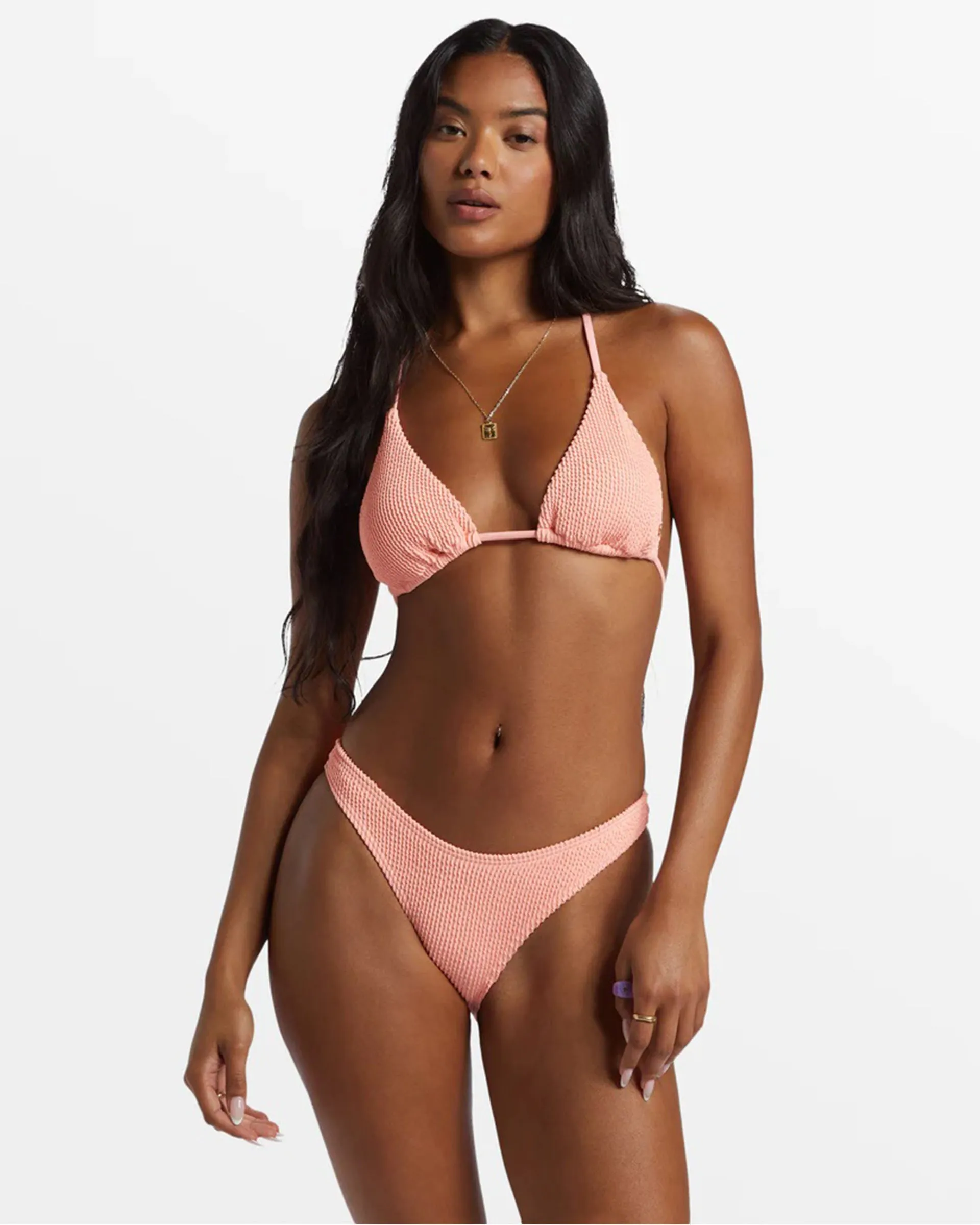 Rapid Dry Technology Water Resistant Lining Summer High Multi-Way Triangle Bikini Top
