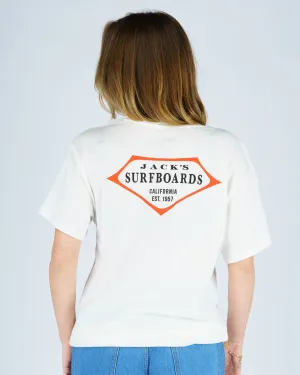 Women's Retro Lam S/S Tee - White Layered Look