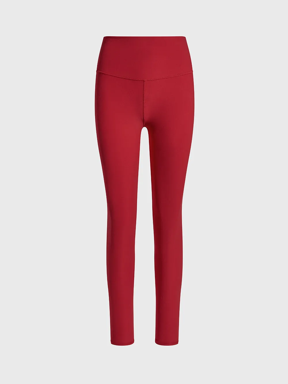 ALO BOLD RED ALOSOFT HIGH-WAIST 7/8 LEGGING High Waist Reinforced Knees