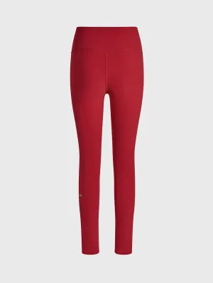 High Waist For Teens Skin Friendly ALO BOLD RED ALOSOFT HIGH-WAIST 7/8 LEGGING