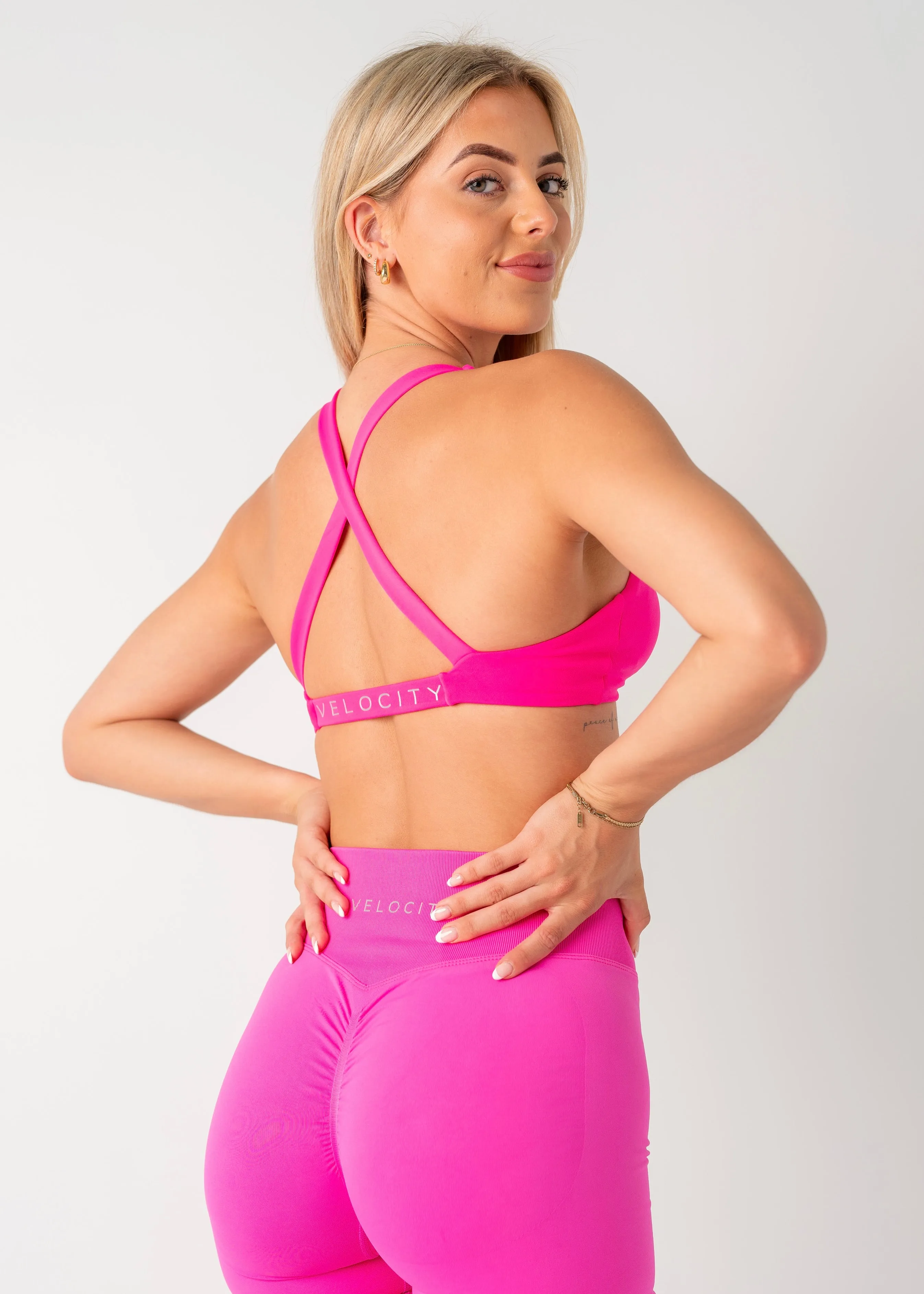 TWIST BRA - DRAGON FRUIT Yoga beginners