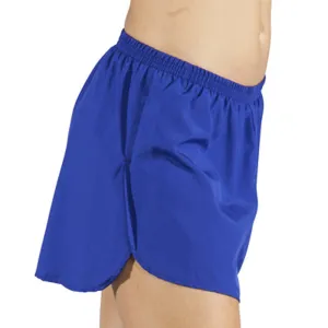 Soft Waist Faux Leather Women's Solid 1.5" Split Trainer - Royal