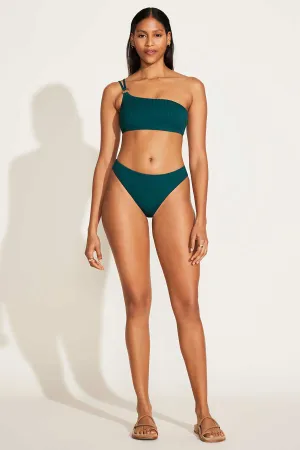 Slip Resistant Hem Long Last Shape Cali High Leg Full Bottom - Emerald EcoRib