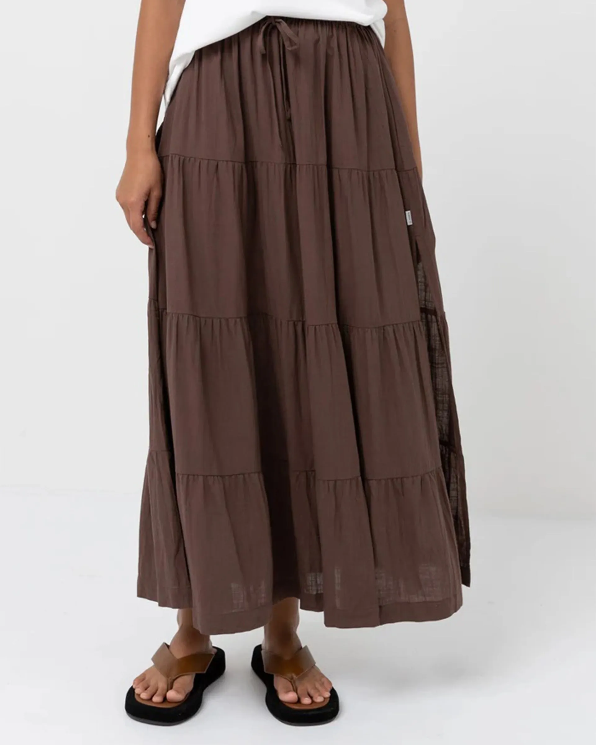 Quick Fit Core Collection Classic Tiered Maxi Skirt