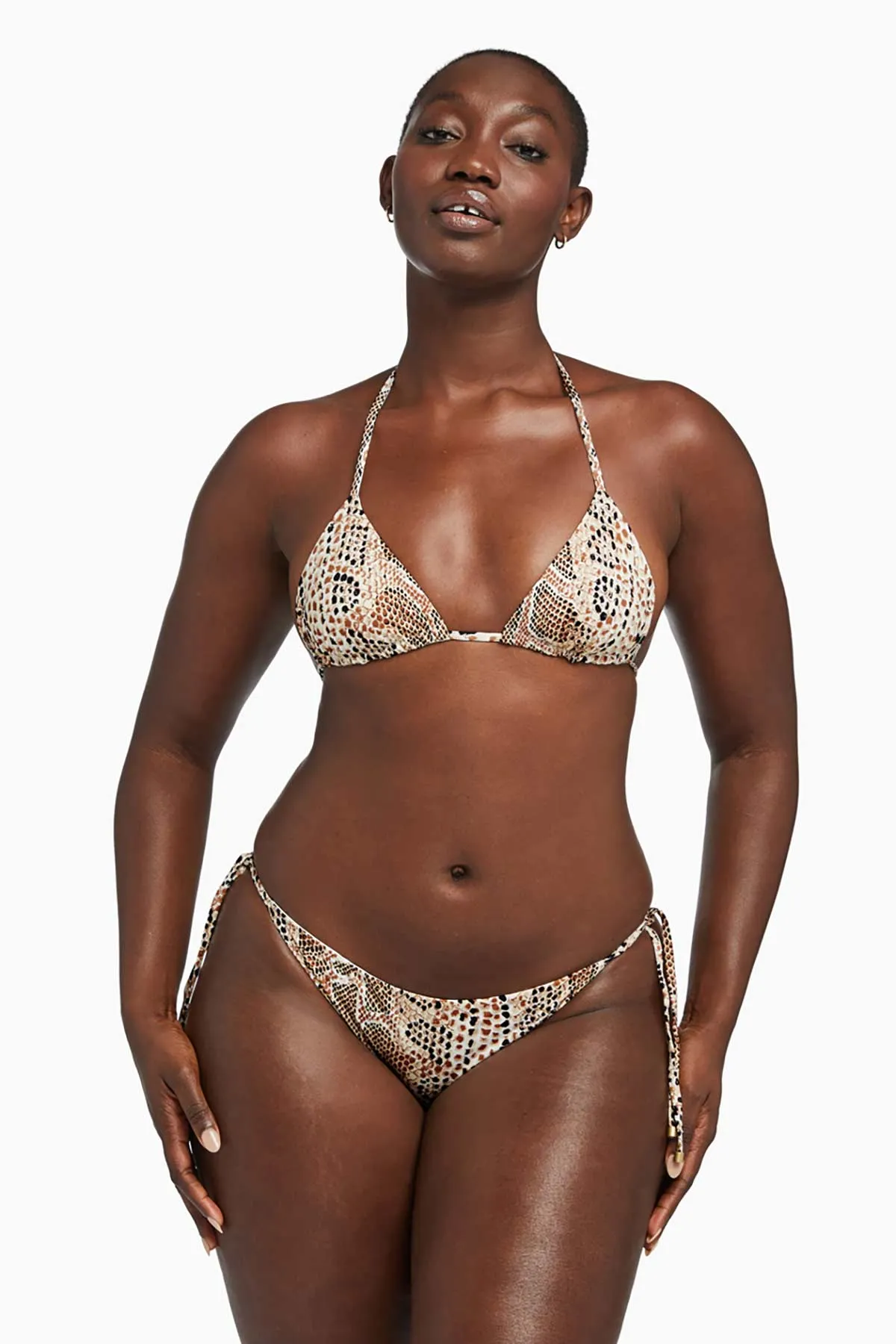 Slip Resistant Hem Durable Strap Anchors Elle Tie Side Bottom - Mojave Snake