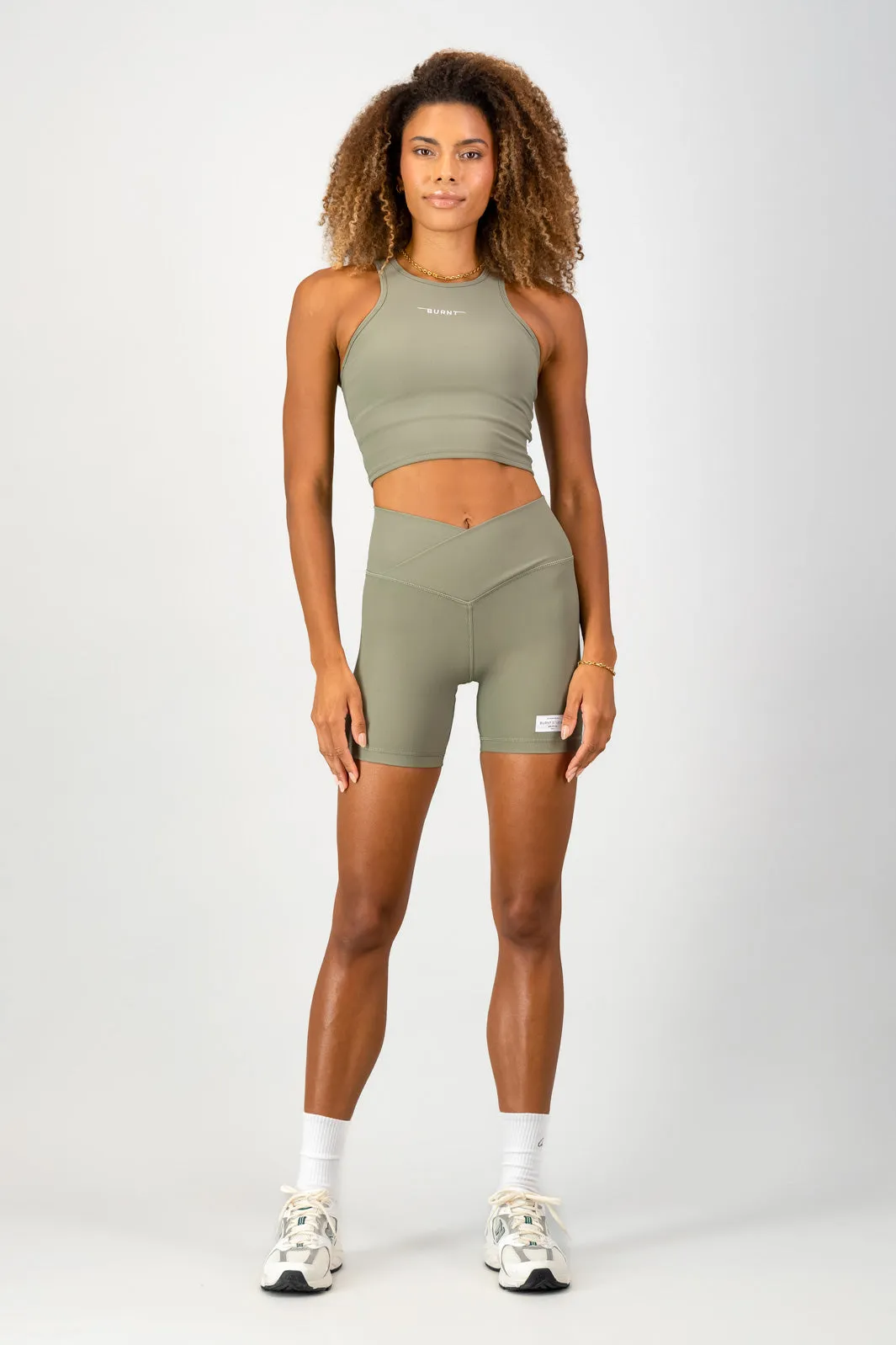 Stile Di Vita Rib Supportive Tank - Sage Dynamic Fit System Wicking Technology