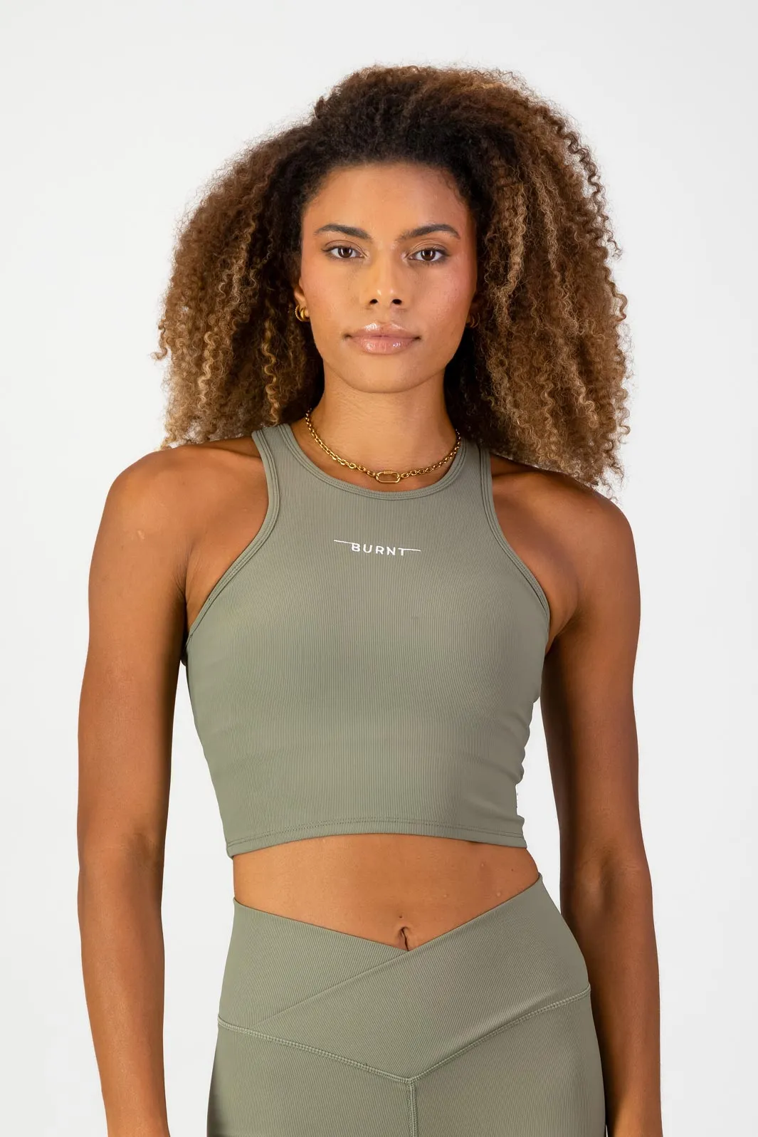 thermal imaging Stile Di Vita Rib Supportive Tank - Sage