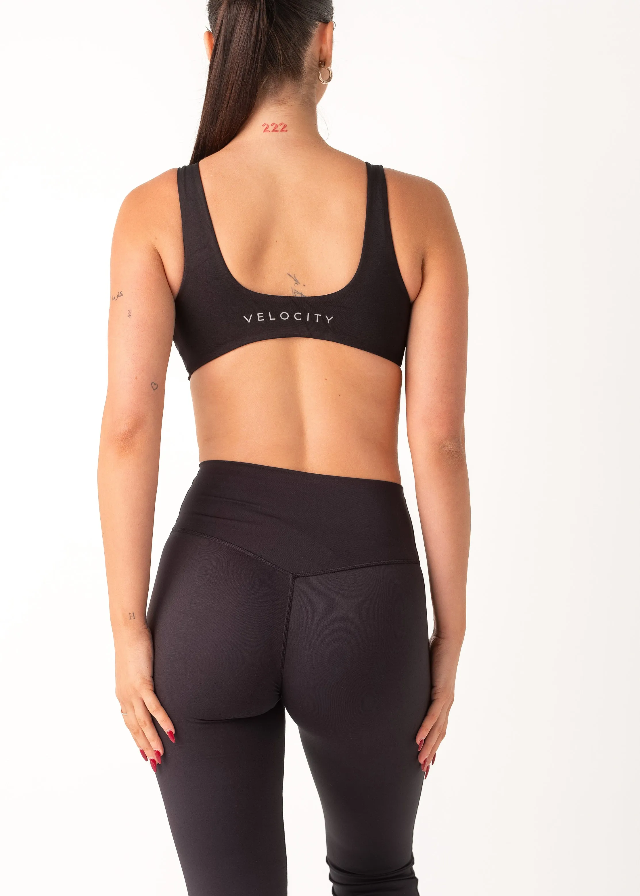 Bounce Reduction Technology Soft Cup TWIST BALANCE BRA - BLACK