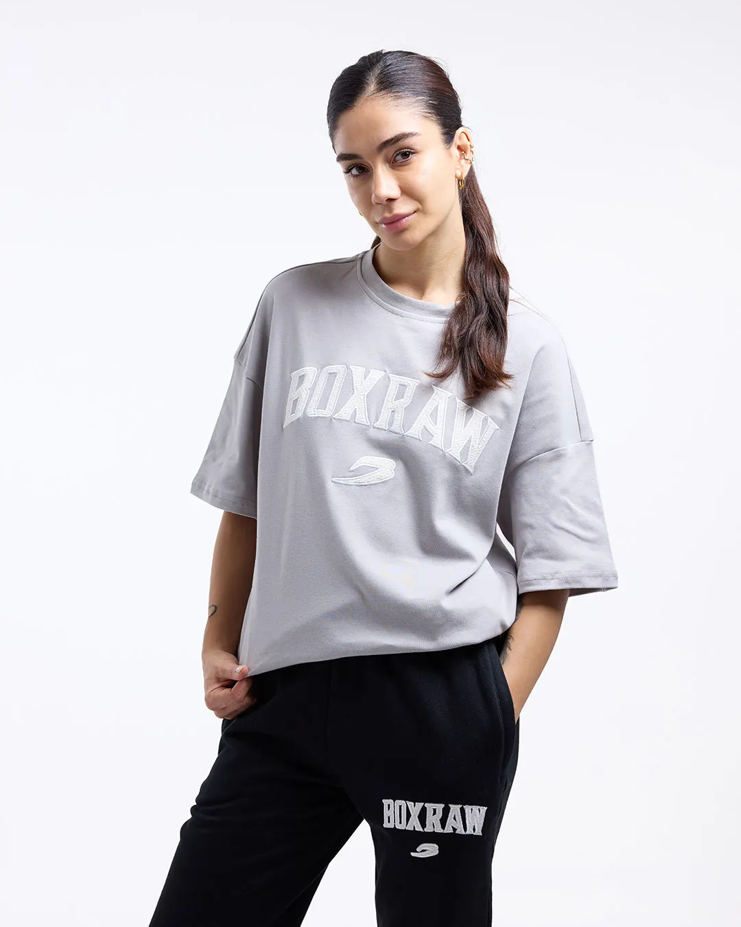 East Street Oversized T-Shirt - Grey CompressiveFitFabric