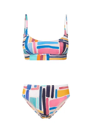 Multi Hook Closure Erika Top   Classic Midrise Bottom in Modern Art