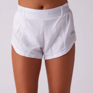 Women's Swift 3" Lined Short - White camping clothing camping clothes