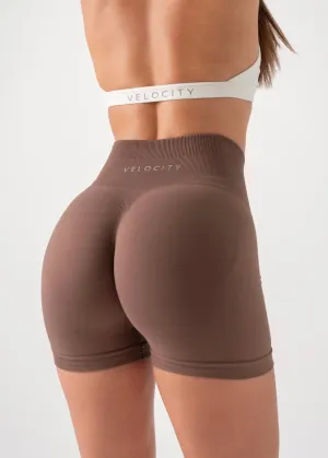 Comfortable Shorts Punk style ULTIMATE SEAMLESS SCRUNCH SHORTS 2.0 - OAK