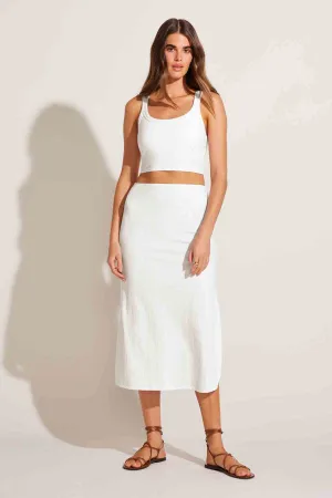 Thalia Set - White Organic Rib Breezy Look
